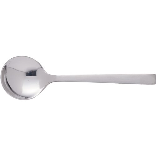 International Tableware, Inc GA-113 Gallery Silver 6" Stainless Steel Bouillon Spoon - 1 Doz