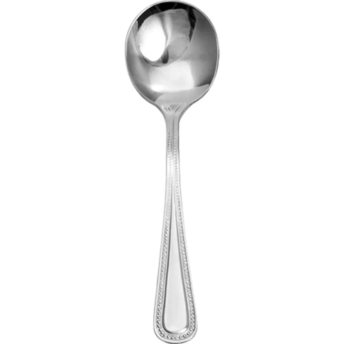 International Tableware, Inc BE-113 Belmont 6.125" Stainless Steel Bouillon Spoon - 1 Doz