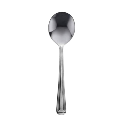 International Tableware, Inc RG-113 Rio Grande 6" Stainless Steel Bouillon Spoon - 1 Doz