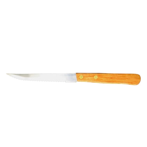 International Tableware, Inc IFK-452 8.5" Stainless Steel Steak Knife w/ Rosewood Handle - 1 Doz