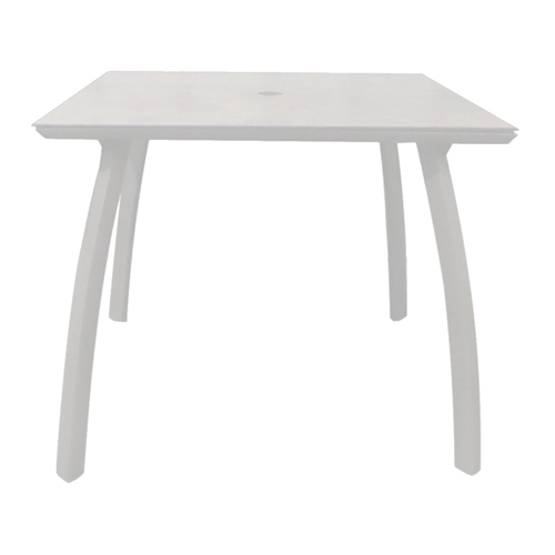 Grosfillex S6602096 Sunset White 36" x 36" Laminate Outdoor Dinner Table