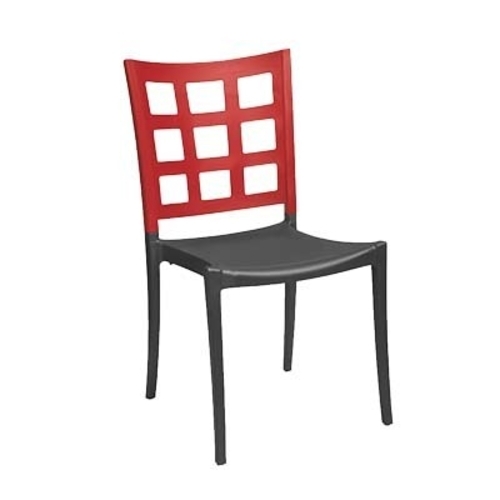 Grosfillex US648202 Plazza Indoor Stacking Side Chair - 16 Per Set