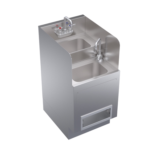Krowne Metal KR24-HX18 Royal Series Stainless Steel Underbar Hybrid Dump Sink