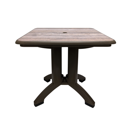 Grosfillex US744037 Aquaba Resin Outdoor 32" x 32" Ranch Table - 2 Each