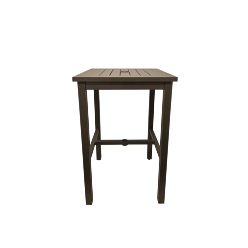 Grosfillex US930599 Sigma Fusion Bronze 28" x 28" Dinner Table - 1 Each