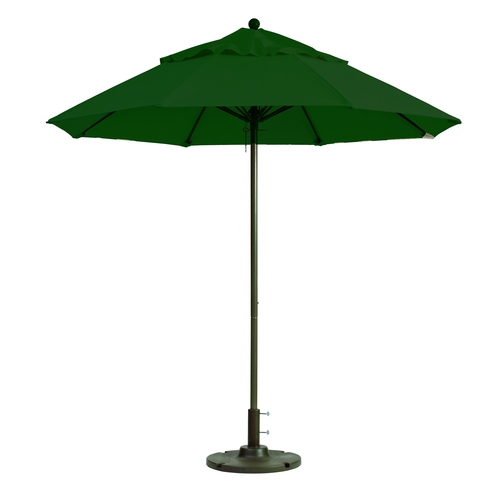 Grosfillex 98382031 Windmaster 7.5' Forest Green Patio Umbrella