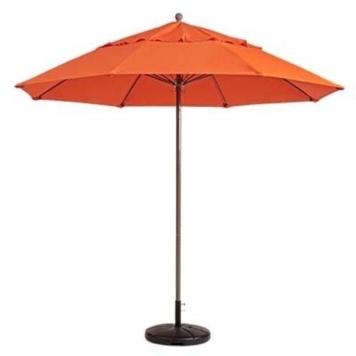 Grosfillex 98301931 Windmaster 7.5' Orange Patio Umbrella