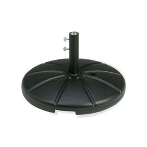 Grosfillex Black 35 to 40 lb. Market Umbrella Base w/ 13" Stem