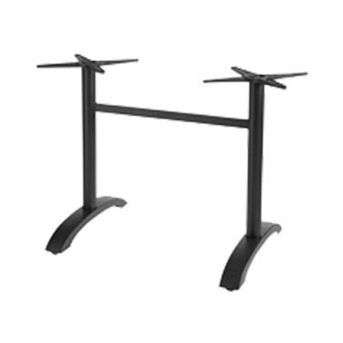 Grosfillex UT745017 Eco-Fix 48" x 32" Lateral Black Bar Height Table Base