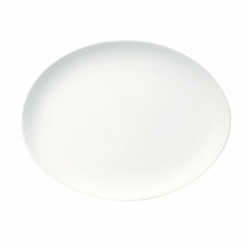 Oneida L5800000368C Luzerne Verge 12.75" x 9" Oval Porcelain Plate - 1 Doz