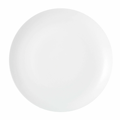 Oneida L5800000119C Luzerne Verge 6.5" Rolled Edge Coupe Porcelain Plate - 4 Doz