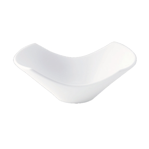 Oneida L6050000757 Luzerne Zen Warm White 3 oz Oblong Porcelain Fusion Bowl