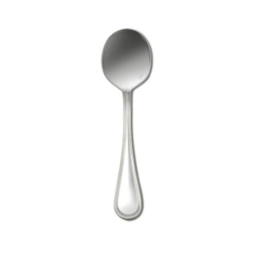 Oneida T029SRBF Bellini Stainless Steel 6.5" Soup Spoon - 1 Doz