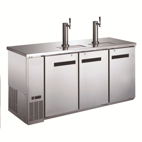 Falcon Food Service ADD-72SS 73" Direct Draw Stainless Steel 3 Keg Draft Beer Cooler