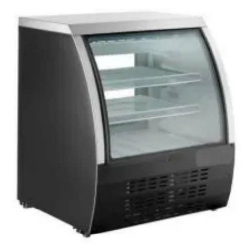 Falcon Food Service ADC-92 36" Curved Glass Refrigerated Deli Display Case - Black