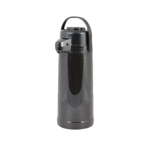 Thunder Group APPG025 2.5 Liter Glass Lined Black Lever Top Airpot
