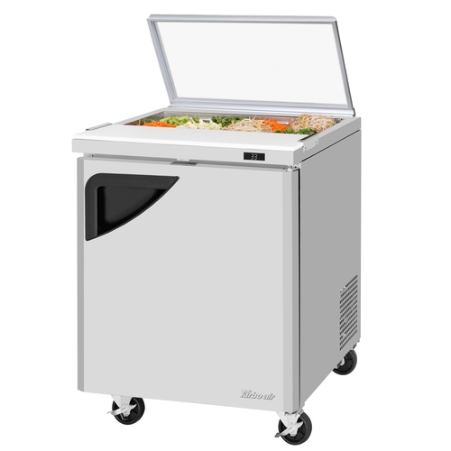 Turbo Air TST-28SD-N-GL 27" Wide Sandwich Salad Prep Table With Glass Lid