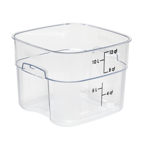 Cambro 12SFSPROCW135 CamSquare Fresh Pro 12 Qt Polycarbonate Food Container