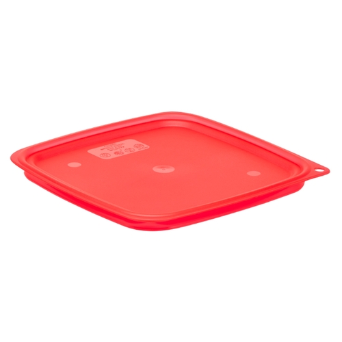 Cambro SFC6FPPP266 CamSquare Fresh Pro Red Polyethylene Food Container Cover