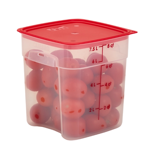 Cambro 8SFSPROPP190 CamSquare Fresh Pro 8 Qt Polypropylene Food Container