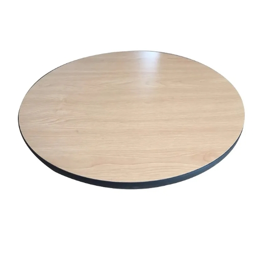 Falcon Food Service TT24OW Reversible 24" Diameter Laminate Table Top - Oak/Walnut