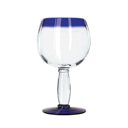 Libbey 92309 Aruba 16 oz Anneal Treated Cocktail Glass w/ Blue Rim -1 Doz