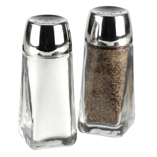 Anchor Hocking 12866S Continental Glass Salt & Pepper Shaker Set - 1 Doz