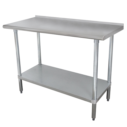 Advance Tabco FMSLAG-245-X 60"W x 24"D Stainless Steel Work Table with Undershelf