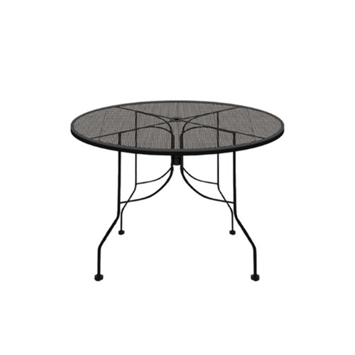 Oak Street Manufacturing OD30R-STD Diamondback 30" Round Black Metal Outdoor Table