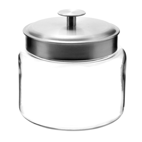 Anchor Hocking 95540AHG17 Montana 64 oz. Glass Ingredient Mini Jar - 2 Per Case