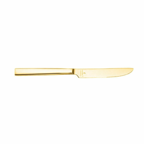 Oneida B408KDTF Chef's Table™ Golden Finish 9.5" Dinner Knife - 1 Doz