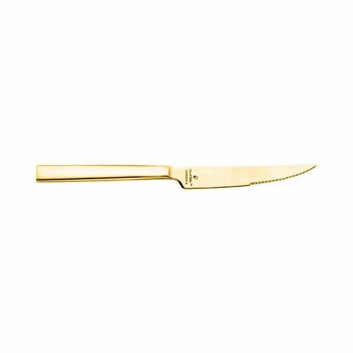 Oneida B408KSSF Chef's Table™ Golden Finish 10" Steak Knife - 1 Doz