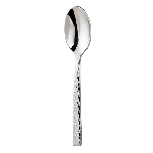 Oneida B327SDEF Chef's Table Hammered™ Stainless 7" Dessert Spoon - 1 Doz