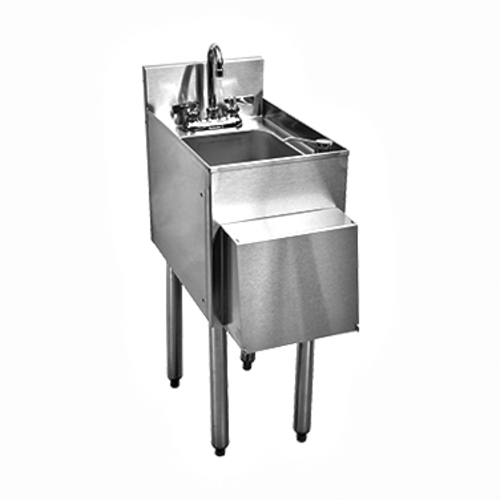 Glastender C-HSA-12-D CHOICE 12" x 19" Stainless Steel Underbar Hand Sink