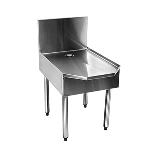 Glastender C-IOS-18 CHOICE 18" x 29" Stainless Steel Island Oasis Stand