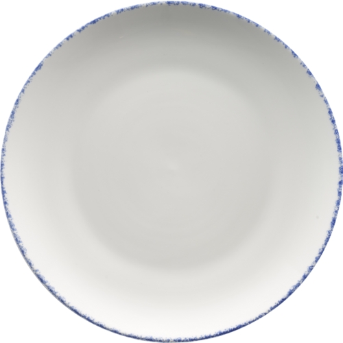 International Tableware, Inc PR-21-CB Provincial European White with Blue 12" Dia. Plate - 1 Doz