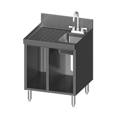 Glastender C-SC-24R CHOICE 24" x 24" Stainless Steel Sink Cabinet