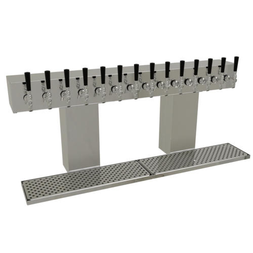 Glastender BRT-14-MF Countertop Bridge Draft Dispensing Tower - (14) Faucets