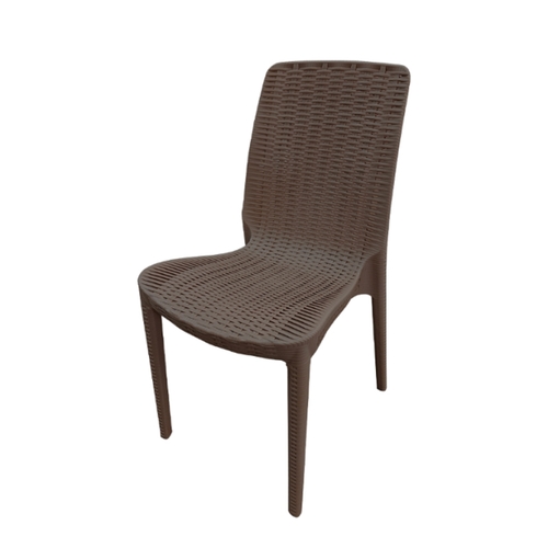 Oak Street Manufacturing OD-CH-725-CB Olympus Indoor/Outdoor Cafe Browne Stacking Rattan Chair