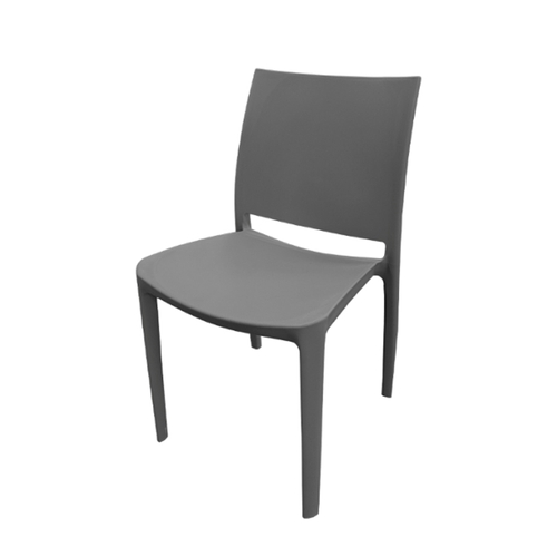 Oak Street Manufacturing OD-CH-752-IG Teton Indoor/Outdoor Iron Gray Stacking Resin Chair