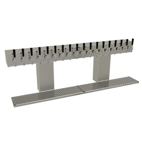 Glastender BRT-18-MF Countertop Bridge Draft Dispensing Tower - (18) Faucets