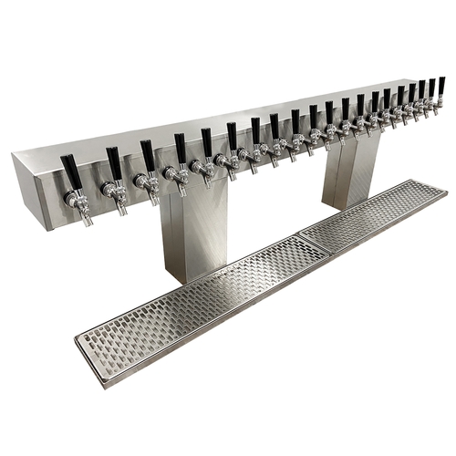 Glastender BRT-20-SSR Countertop Bridge Draft Dispensing Tower - (20) Faucets