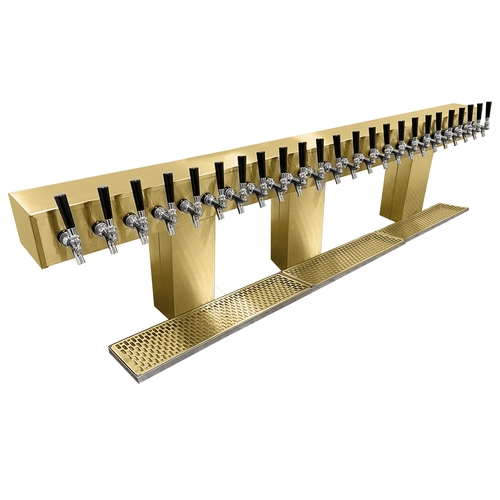 Glastender BRT-24-PBR Countertop Bridge Draft Dispensing Tower - (24) Faucets