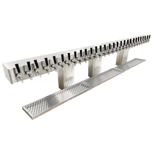 Glastender BRT-30-MFR Countertop Bridge Draft Dispensing Tower - (30) Faucets