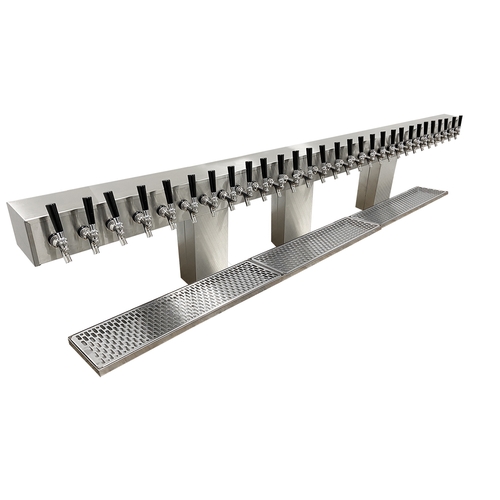 Glastender BRT-30-SSR Countertop Bridge Draft Dispensing Tower - (30) Faucets