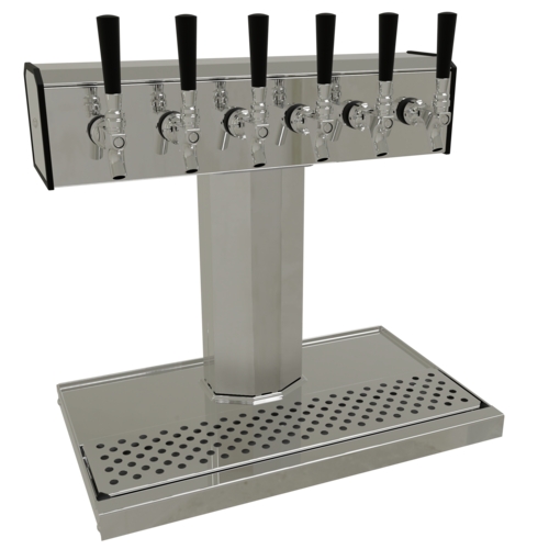 Glastender BT-6-MF Countertop Tee Draft Dispensing Tower - (6) Faucets