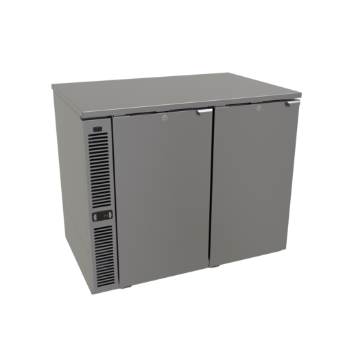 Glastender C1SL36-UC 36"x24" Stainless Steel Undercounter 1 Section Refrigerator