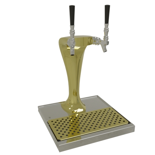 Glastender CBT-2-GF Countertop Cobra Draft Dispensing Tower - (2) Faucets