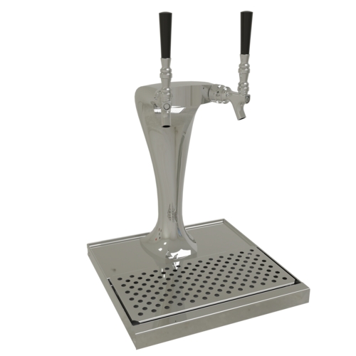 Glastender CBT-2-MF Countertop Cobra Draft Dispensing Tower - (2) Faucets