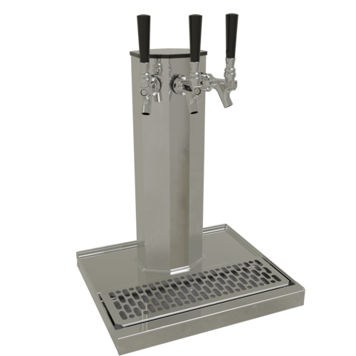 Glastender CT-3-MF Countertop Column Draft Dispensing Tower - (3) Faucets